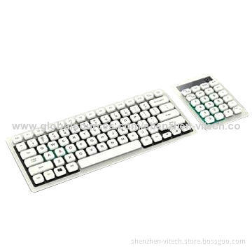 New Fashionable USB Washable Keyboard, New Style, Standard, Various Colors Available